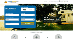 Desktop Screenshot of campertravelcanada.com